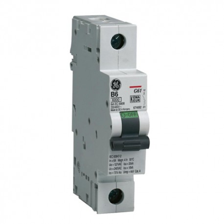 Disyuntor GE 1P 50A 10KA 240VAC RIEL DIN (INTERRUPTOR, BREAK ...
